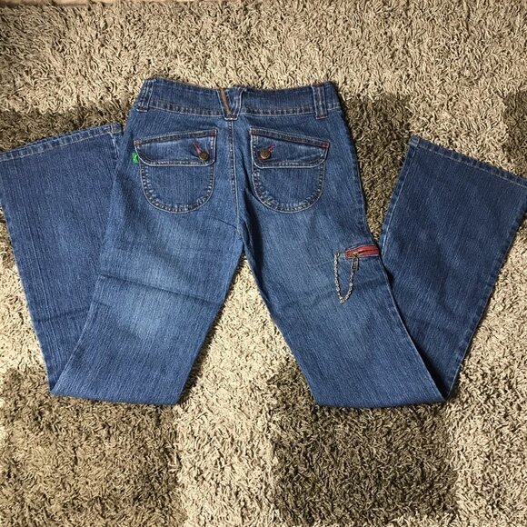 Y2K Gnger Low Rise Flare Jeans. Runs Small. New With Tags - Picture 4 of 4
